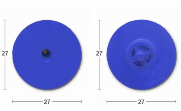 Бирка ушная MF R/R d27 TMP, синий